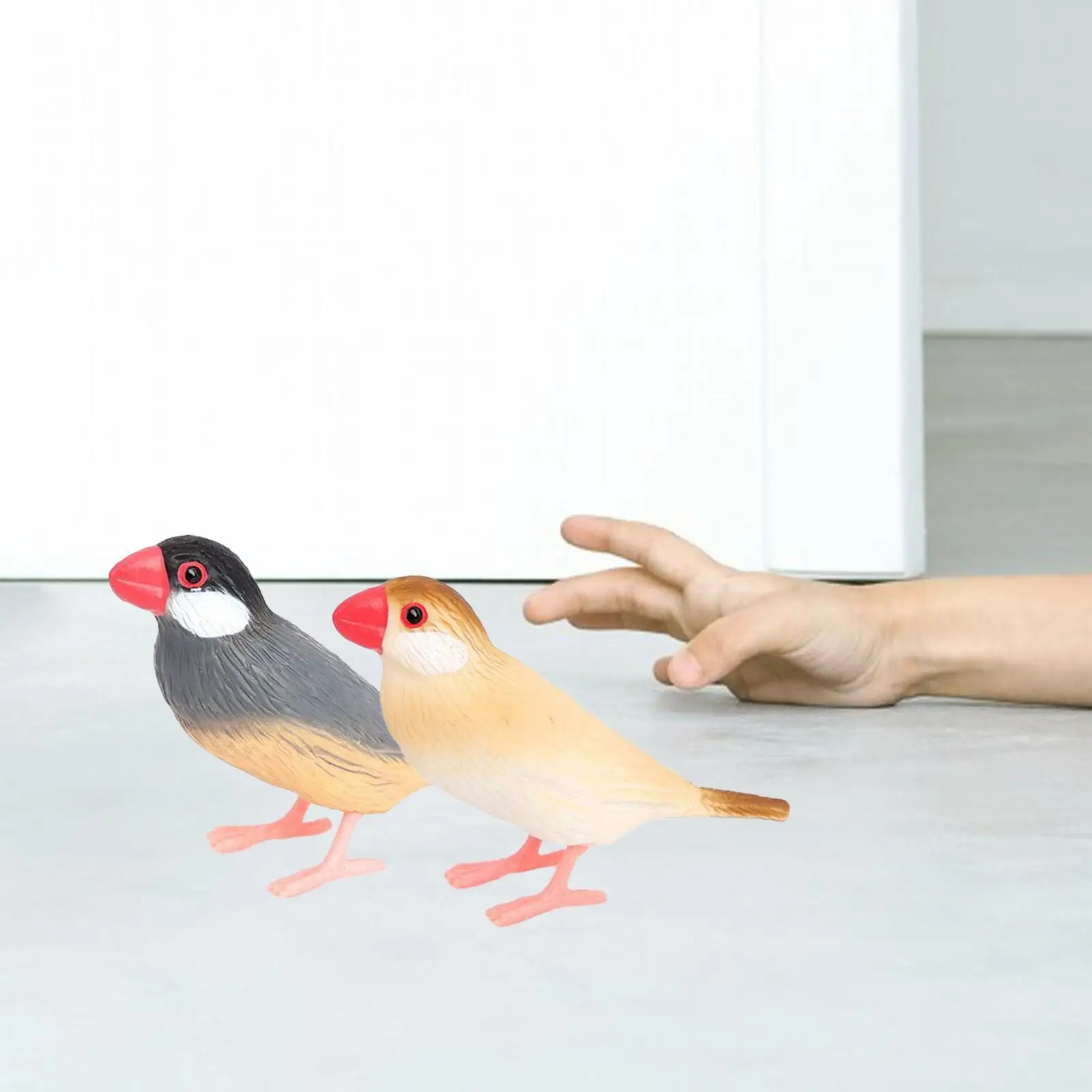 Simulation Bird Model Sculptures Home Decor Collection Small Bird Figures Toy Garden Bird Toy for Photo Props DIY Landscaping