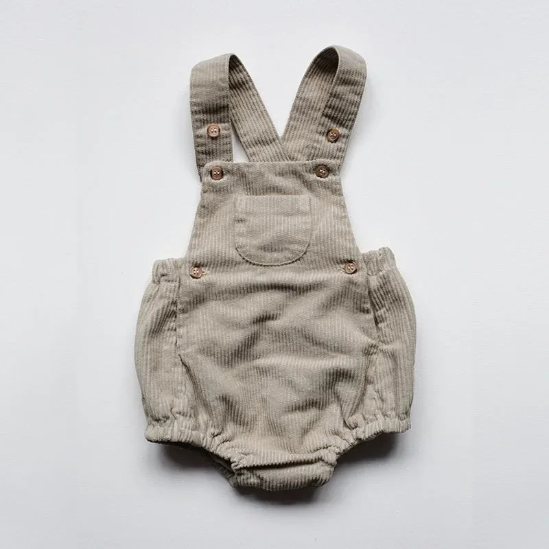 

Korean Version of Baby and Toddler New Corduroy Suspenders Baby Tide with Spring and Autumn Pocket Cotton Climbing Pants