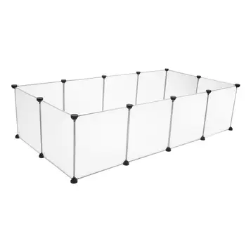 Portable Large Pet Playpen - Plastic Yard Fence for Small Animals & Puppies, Outdoor Dog Crate Tent 2