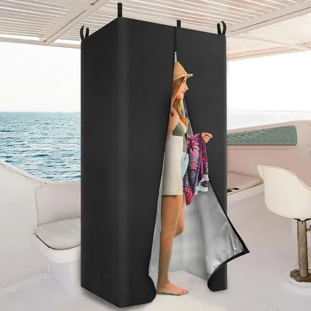 Portable Fitting Room Privacy Tent For Changing Waterproof Foldable Dressing Room For Backyard Beach Travel Boat 3
