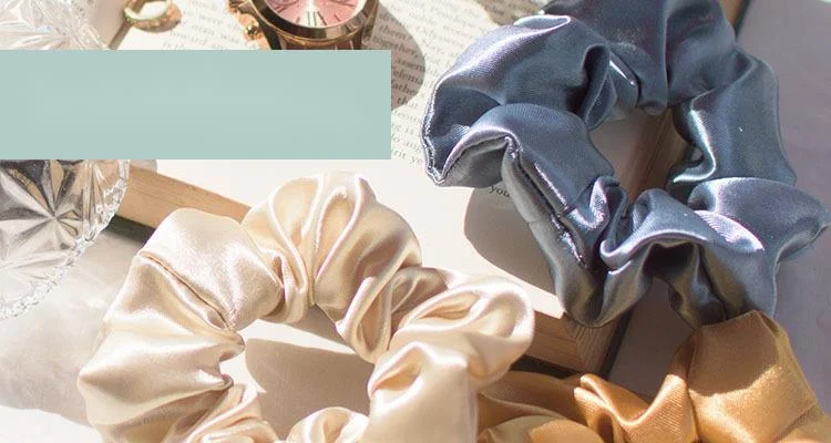 Large Intestine Headband Ins Simple And Versatile French Complexion Ding Silk Satin Hair Accessory_voghion.com