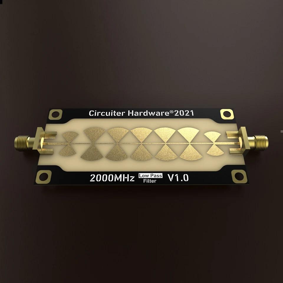 RF Filter | 1Mhz to 2GHz Butterfly Microstrip Low-pass Filter RF