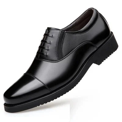 Man Split Leather Shoes Rubber Sole Size 36-45 48 Man Business Office Male Dress
