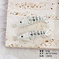 Bright silver [40 * 12mm] one piece