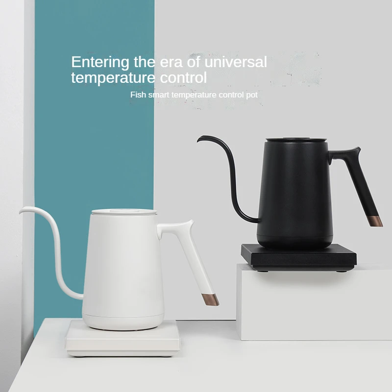 TIMEMORE 스마트 전기 커피 주전자, 구스넥 600-800ml, 220V, 플래시 열 온도 조절 냄비, 주방용