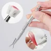 LINMANDA 4-Claw Metal Grabber Reacher Tool Nail Sponge Reacher Grabber Pickup Tool 50Pcs White Mini Nail Sponges  Nail Art Tools 3
