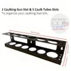 Caulking Gun Holder Wall Mount Heavy Duty Steel Hand Caulking Gun Storage Rack Organizer for Garage Workshop 2