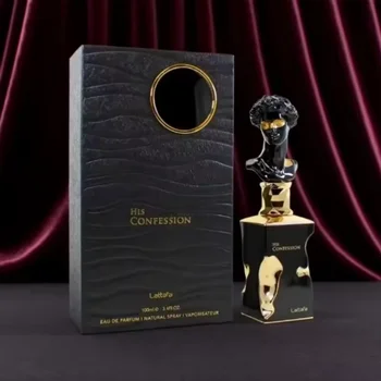 Lattafa His Confession Eau De Arabic Parfum cologne, pheromone perfume, lasting fragrance, men's perfume, holiday gift
