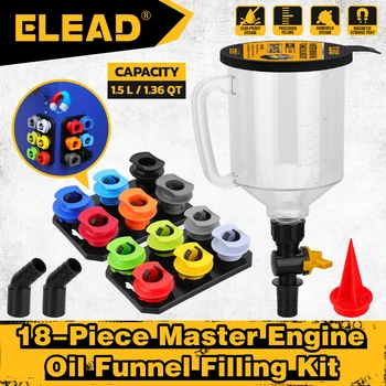 ELEAD 18PCS Automotive Funnel Filling Kit 1