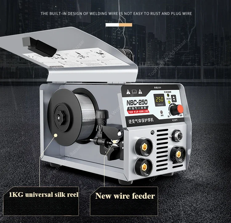 Gas shielded stainless steel plate spot welding machine integrated electric welding machine dual-purpose 220V small