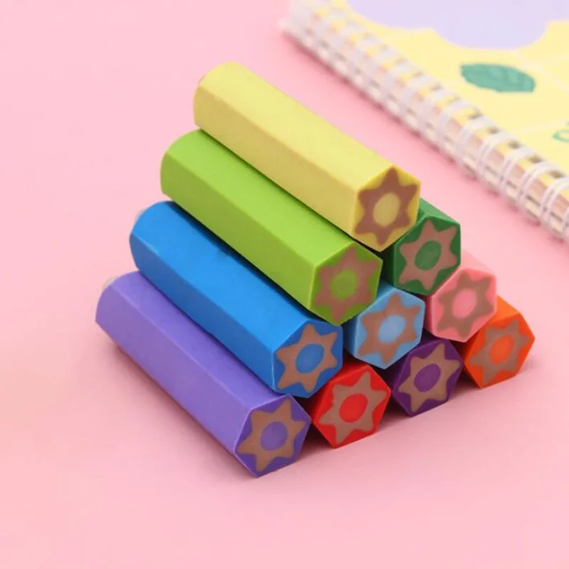 Pencil Erasers Kawaii Solid Color