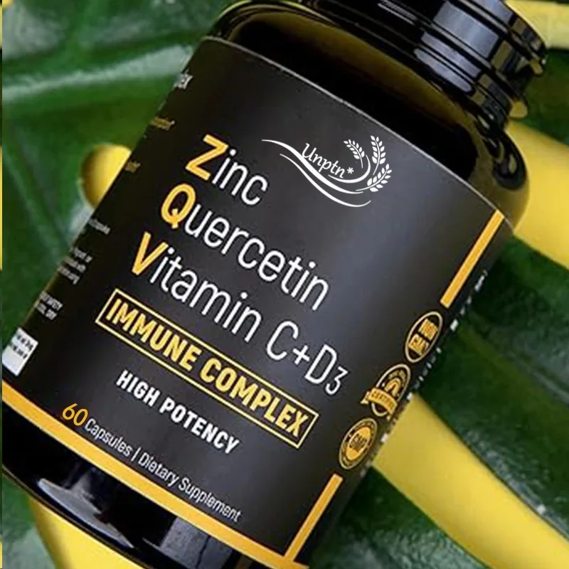 Zinc Quercetin 500mg Vitamin C Vitamin D3 Bromelain Immune Support Efficient Quercetin Zinc Supplement