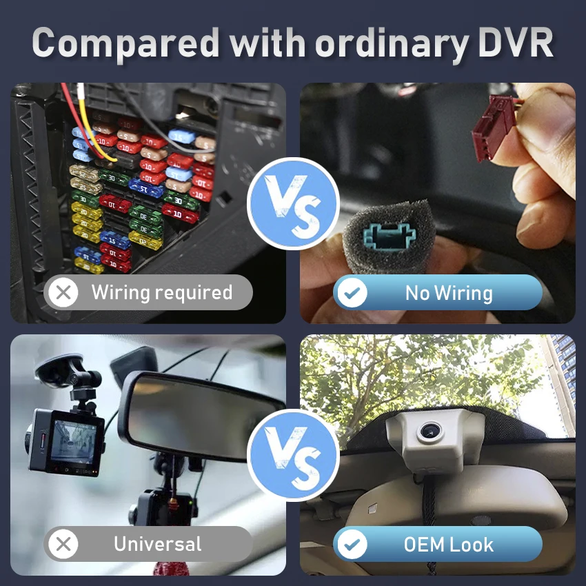 새로운 4K 플러그 앤 플레이 자동차 Dvr 대시 캠, 메르세데스 벤츠 R 클래스 w251 R350 R400 GL x164 x166 ML w164 w166 GL450 ML350 UHD 대시캠