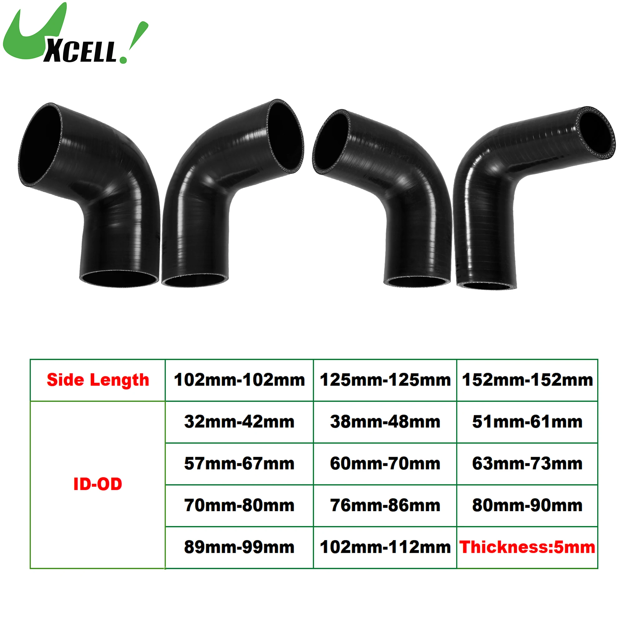 QUARKZMAN 1 Pièce Tuyau En Silicone Noir Universel Pour | FindTheDeal