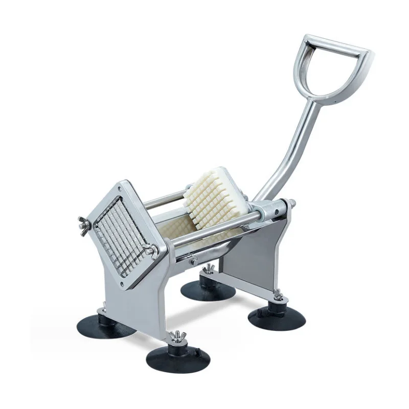 

Fries Machine Manual Commercial Vegetable Fruit Dicer Potato Cucumber Radish French Fry Cutters With 304 Stainless Steel Blades