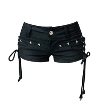 Summer Women Y2k Streetwear Gyaru Harajuku Fashion Grunge Vintage Coquette Low Rise 2000s Jean Shorts Denim Hot Pants Japanese - Image 5