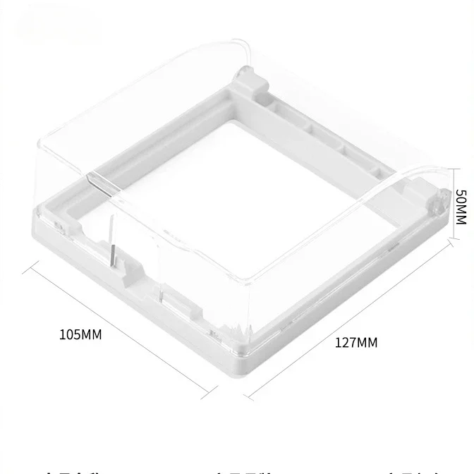 Socket Protective Cover Light Switch Cover Socket Waterproof Box Home Bath Self-adhesive Room Toilet 86 /118Type Splash ProofBox