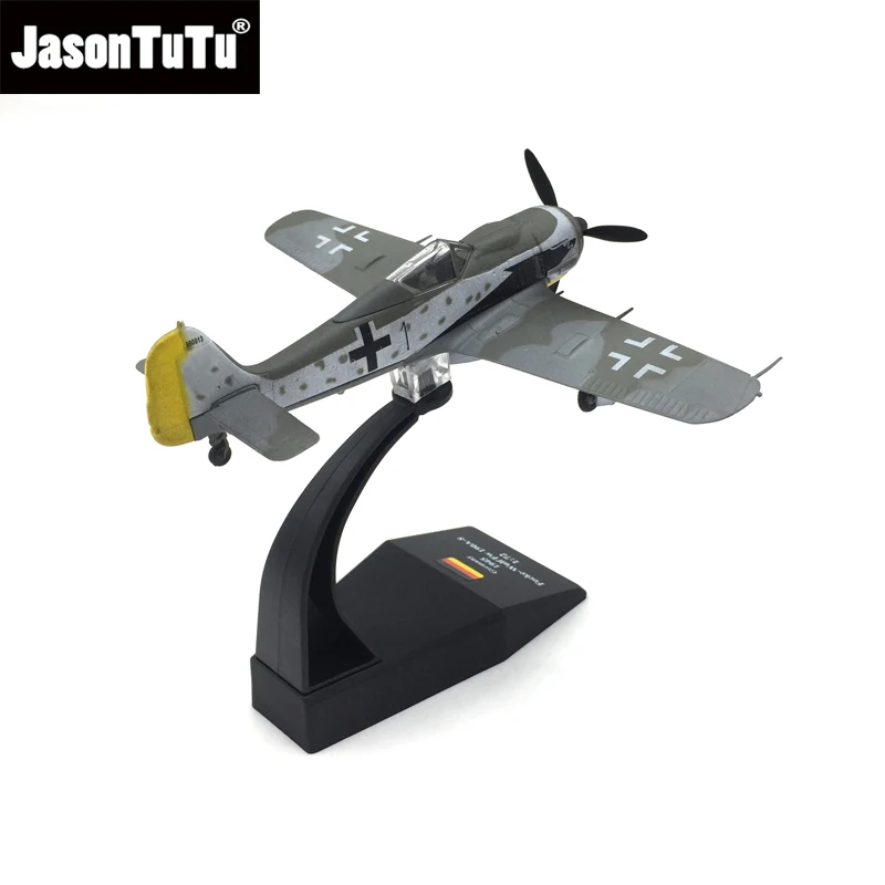 JASON TUTU 합금 군용 항공기 모델, Fw-190 전투기, 다이캐스트 금속..