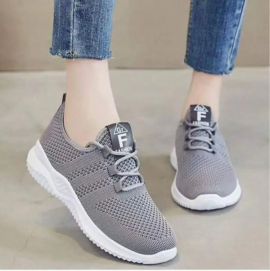 Women's Lightweight Walking Sneakers Breathable Mesh Upper Non-Slip Outsole Comfortable Slip-On Casual Shoes 1