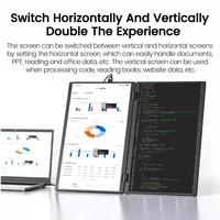 16 Inch 2.5K Dual Screen Portable Monitor 2560*1600P 16:10 100%sRGB With 360° Flip External Screen For PC Laptop Mac Phone PS4/5 - Image 5