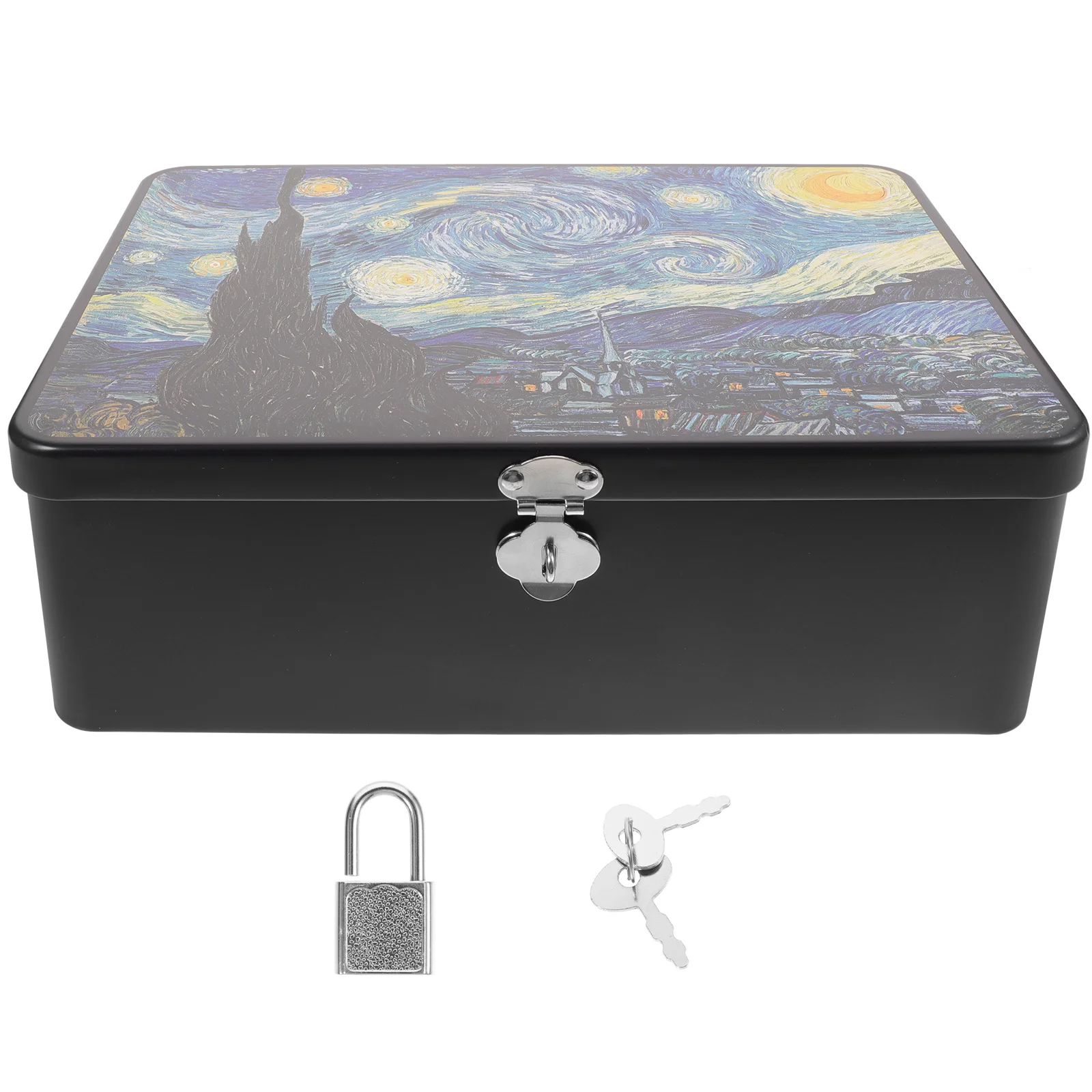

Zerodeko Decoration Storage Containers Tinplate Candy Box Metal Empty Cookie Storage Container Tea Coffee Bean Can Tarot