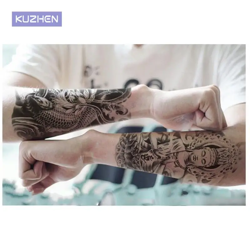 

Buddha Tattoo Designs Stickers Designer Body Art Tattoo Men Temporary Tattoo Sticker Fake Tatoo Large Temporary Tattoos3D
