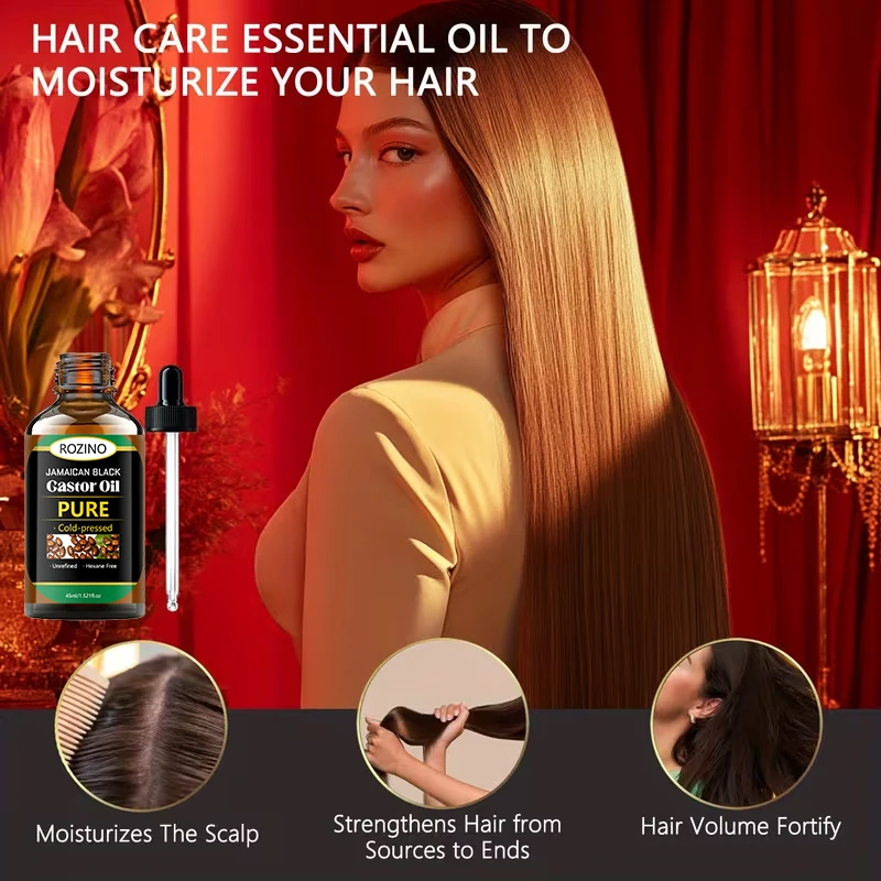 Pure Castor Oil: Natural Cold-Pressed Unrefined Oil