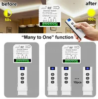 433mhz 220v LED Dimmer Switch Brightness Adjustable Module Support 2 Way control Push Button switch For 10~150W LED and Halogen - Image 4