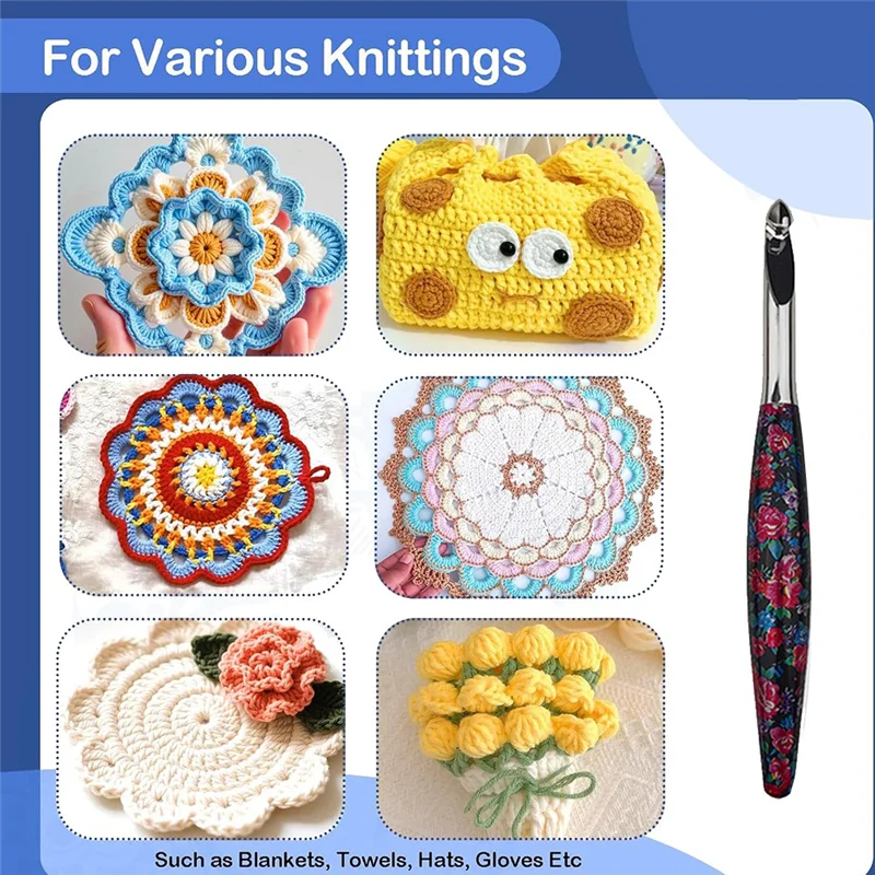 Ergonomic Interchangeable Crochet Hooks 1
