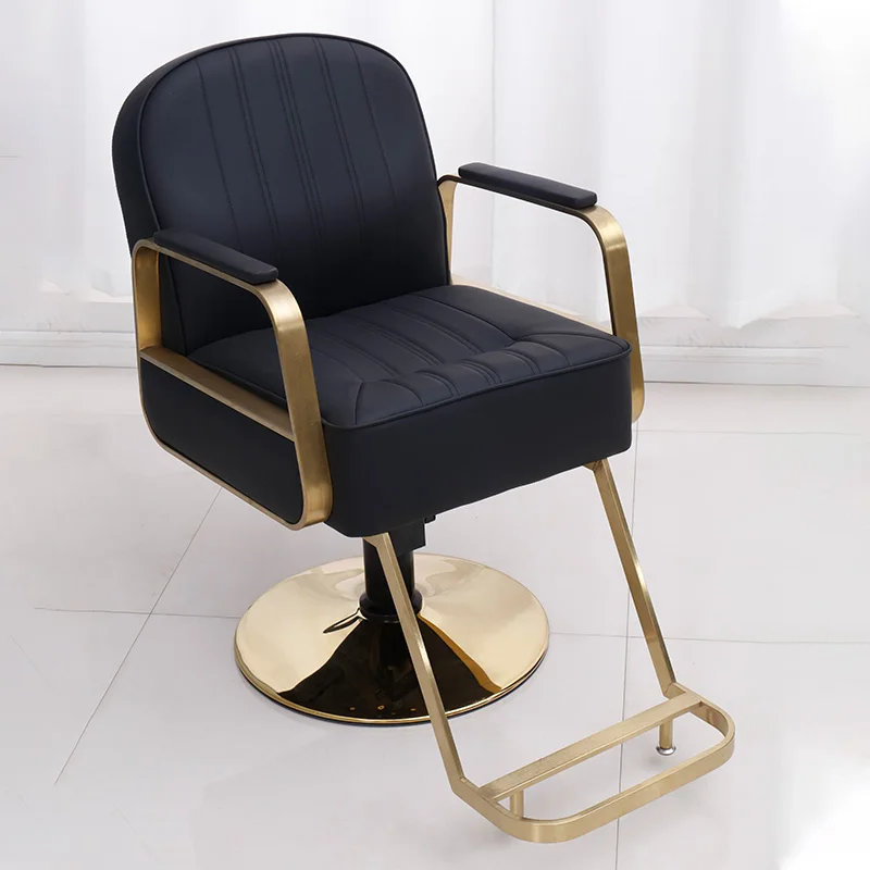 Shampoo Luxury Barber Chairs Rotating Cosmetic Commercial Reception Barber Chairs Facial Spa Chaise Barbier Furniture SR50BC