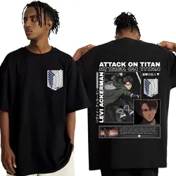 Men's Vintage Washed Graphic Tee - Attack on Titan Anime Design - XS (036)