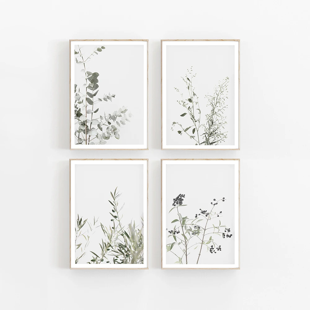 

Botanical Posters and Prints Modern Minimalist Canvas Painting Art Wall Picture for Bedroom Living Room Home Decoration Mura