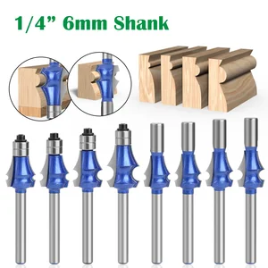1PC 6MM 1/4 6.35MM Shank Wood Carving Drawing Line Bit Router Bit Woodworking Milling Cutter For Wood Face Mill Carbide Cutter