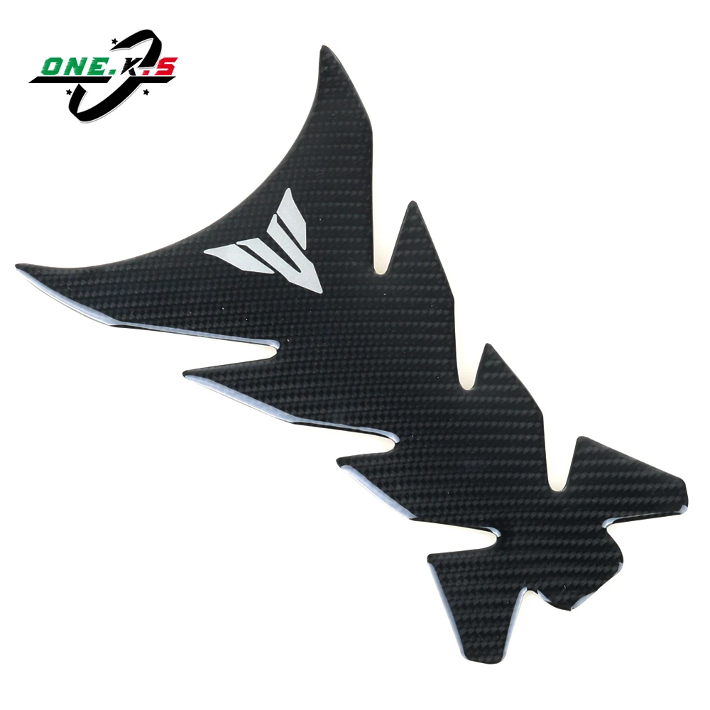 For YAMAHA MT125 MT25 MT03 MT07 MT09 MT10 Fuel tank Sticker 3D Carbon Look MT 125 25 03 07 09 10 Tank Pad Protector Decal