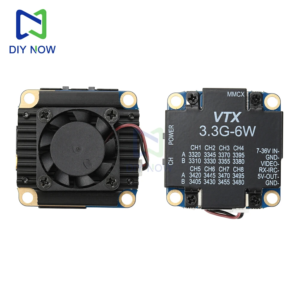 Kit VRX/VTX 3.3GHz FPV Drone Course 30km 6W