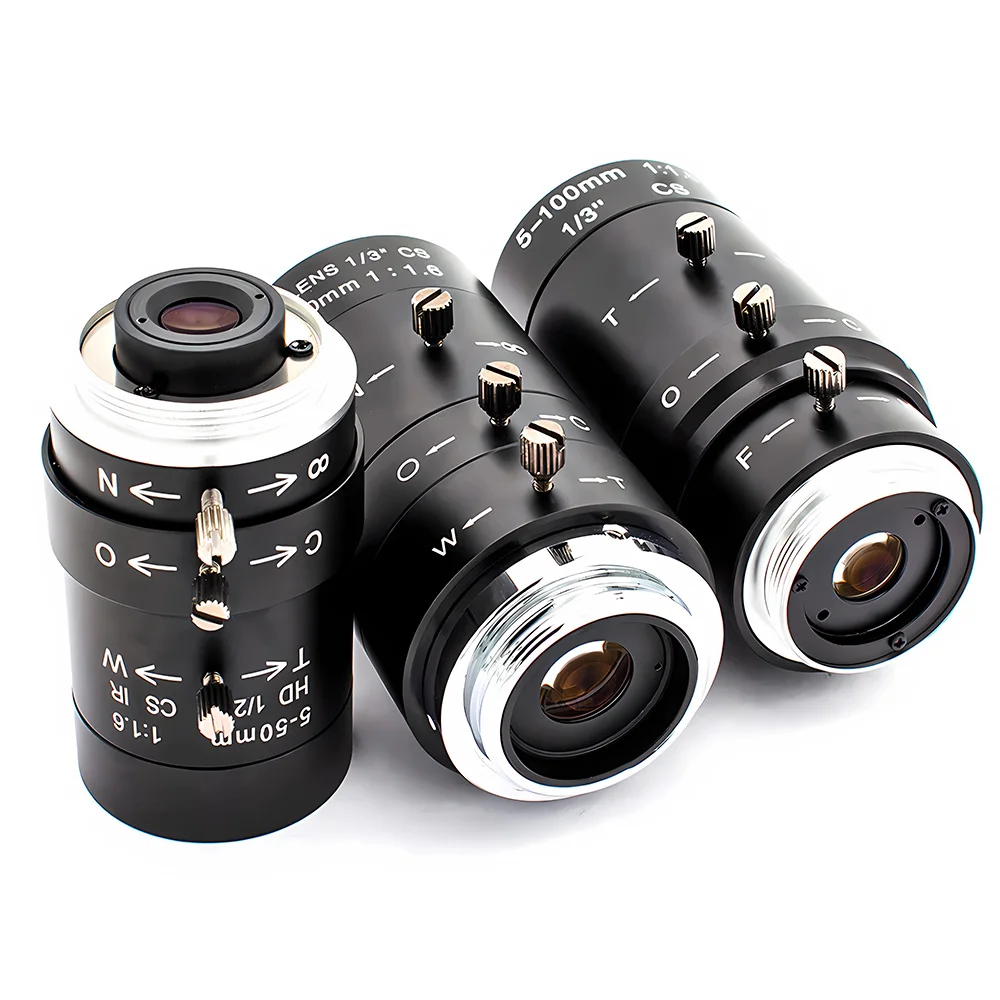 3Megapixel CS Mount 5-50mm/6-60mm/5-100mm Manual Zoom Focus HD Industrial Varifo