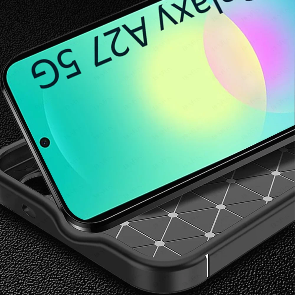 Carbon Fiber Protection Shockproof Silicone Case