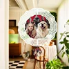 8 Pack 8 Inch Sublimation Wind Spinner Blanks,3D Double Sided Sublimation Wind Powered Kinetic Sculpture For Garden Outdoor 5