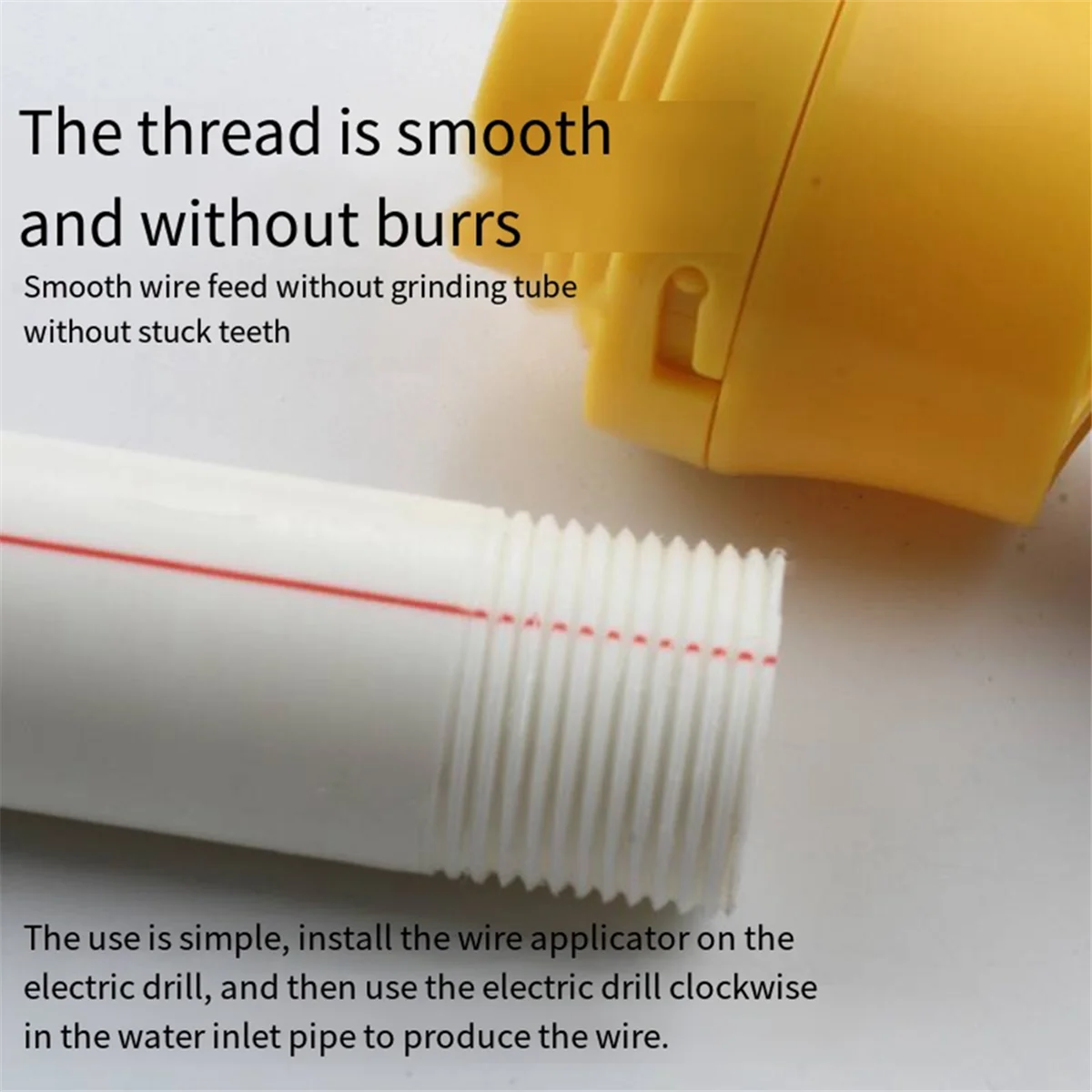 A04R-New Ppr Thread Making Tool Electric Drill to Water Pipe Threader Plastic Die Electric Threading Machine Tool Water Pipe