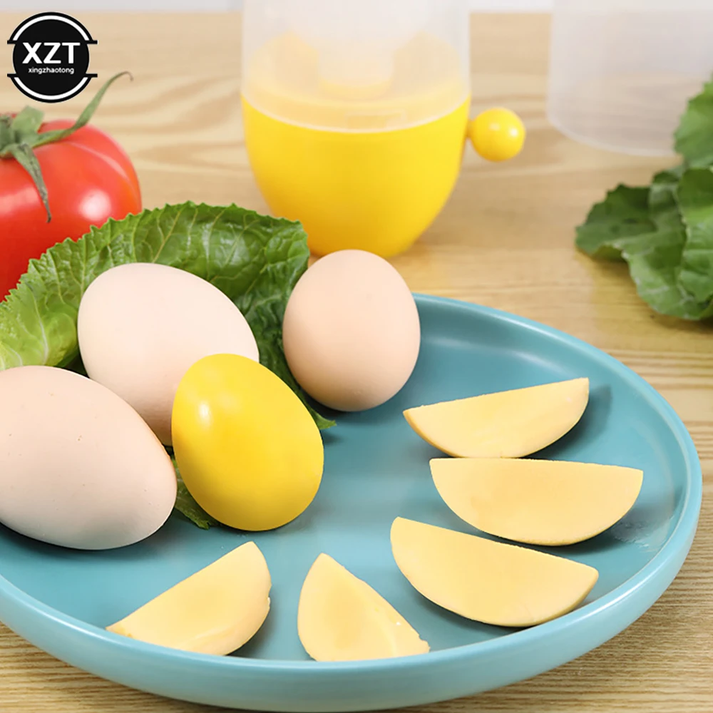 Egg Yolk Shaker Egg Scrambler Gadget Manual Mixing Golden Whisk Eggs Spin Maker Puller Baking Tools Kitchen Accessories