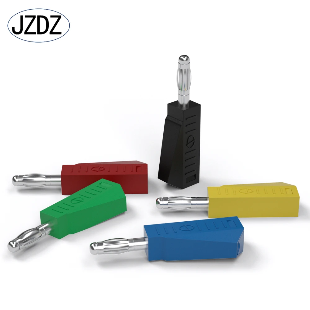 JZDZ 10PCS 4MM Stackable Banana Plug Copper Nickel Plated Soldering Electrical Connector DIY Tools J.10029