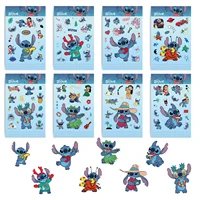 8/16/32Sheets Disney Cartoon Stitch Make A Face Puzzle Stickers Kids Make Your Own DIY Game Children Jigsaw Education Stickers 2