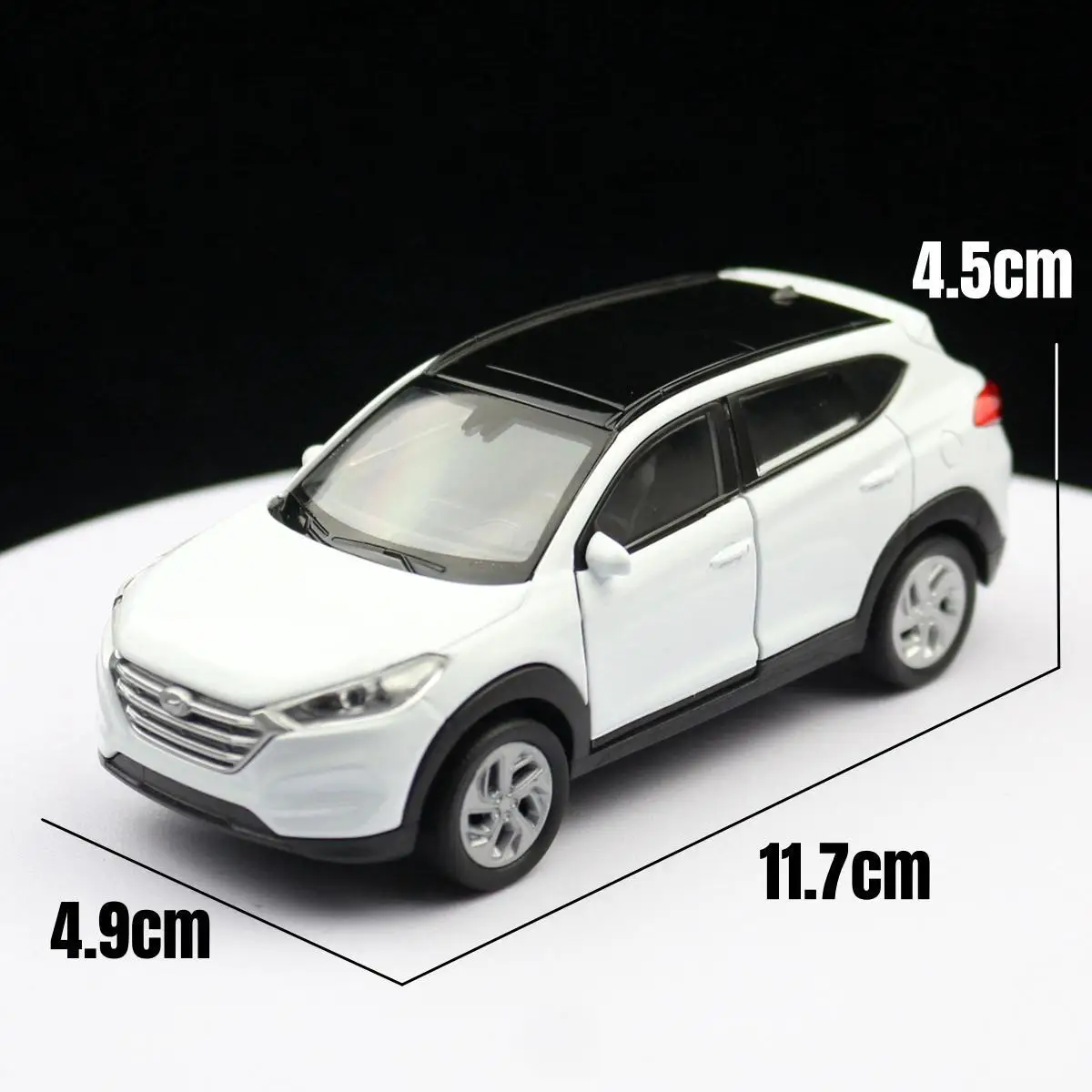 1/36 Hyundai Tucson SUV Toy Car Model Welly Diecast Alloy Vehicle Miniature Pull Back Collection Gift For Children Boys Kid 6