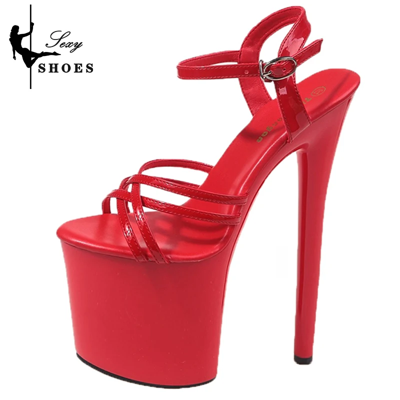 Heeled Sandals 2023 New Fetish High Heels Women Sandals Pole Dancing Sexy Platform Buckle Strap Shoes Summer Sandalias Mujer