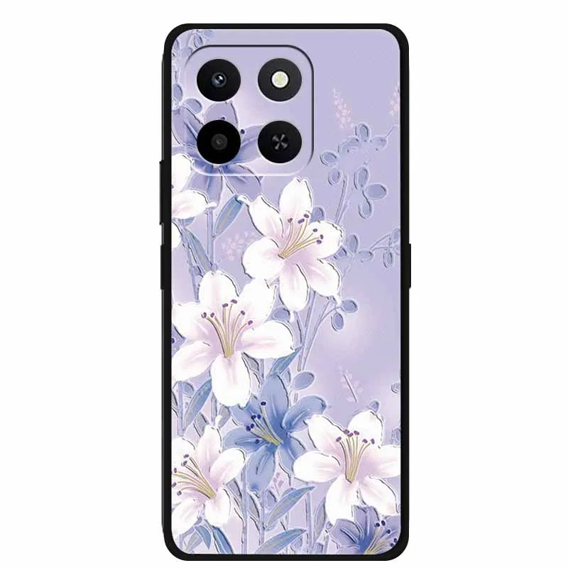 3D Lovely Floral Soft Silicone Phone Case - TPU Protector
