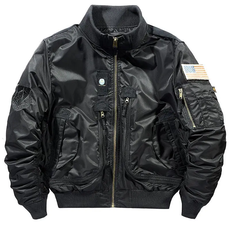 

Winter Military Bomber Jacket Men Fleece Warm Multi-pocket Casual Thicken Jackets Tactical Cargo Coats Chaquetas Hombre Male New