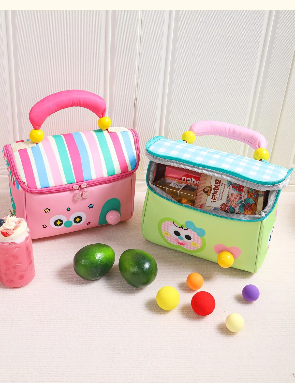Apfel Kleines Haus Kosmetiktasche Kreative Lunchbox Tasche Student Mittagessen Bento Tasche Märchenhaus Wärmedämmung Mahlzeit Tasche – Detail 26