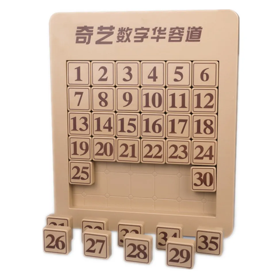 QIYI Puzzle Digital Magnetic Huarong Road 6x6 7x7 Learning Number Sliding Block Toys Math Educational Toys  Cube Puzzle 5 pieces adjustable aluminum base sign holder number price label card cube tags jewelry dollar price display cube block kit