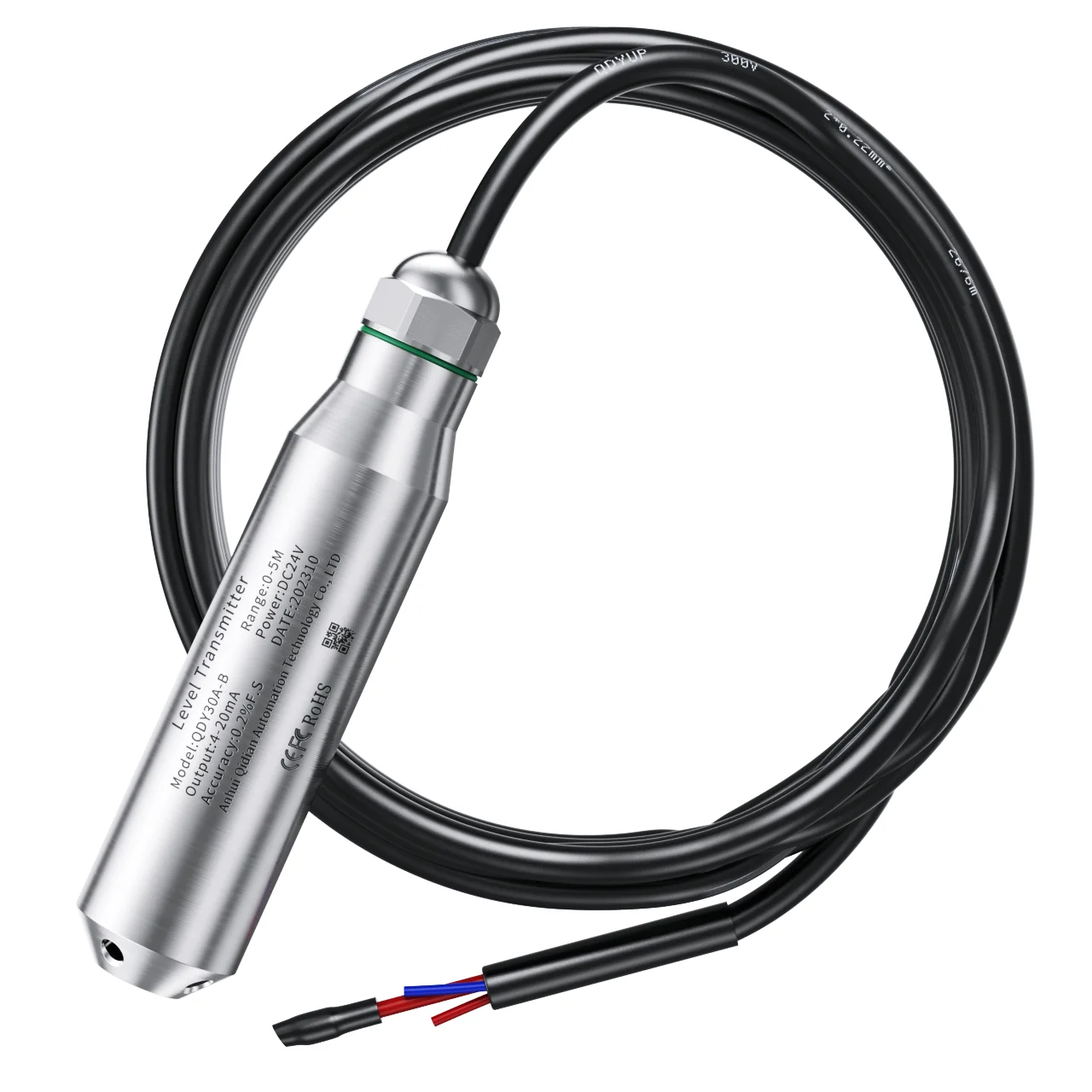 5M to 4-20m Integral Level Transmitter Liquid Oil Water Level Sensor Probe Detect Controller Float Switch 0-10m RS485 for Pump