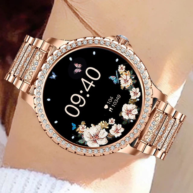 Reloj Inteligente Mujer Smartwatch 2023 Android Gold Smart Watches Women  Bluetooth Call Smartwatch For Xiaomi Apple Huawei Phone - AliExpress